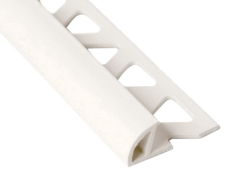 Shur-Trim ET1058WHT08 Tile Edge, 8 ft L, 5/16 in W, Vinyl, White