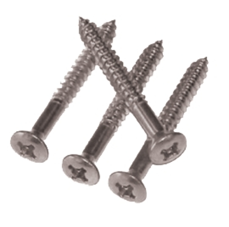 Climaloc FA9000STI Screw, 1 in L, Fine Thread, Oval, Trim Head, Square Drive, Aluminum, Satin Titanium, 24 BAG