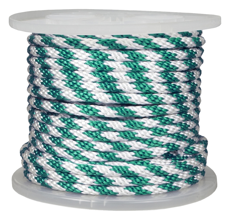 Ben-Mor 60271 Rope, 5/8 in Dia, 200 ft L, 5/8 in, Polypropylene, Green/White