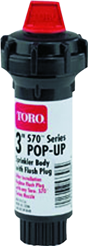 Toro 53820 Pop-Up Body, ABS, Specifications: 1/2 in NPT Female Connection, 20 to 50 psi