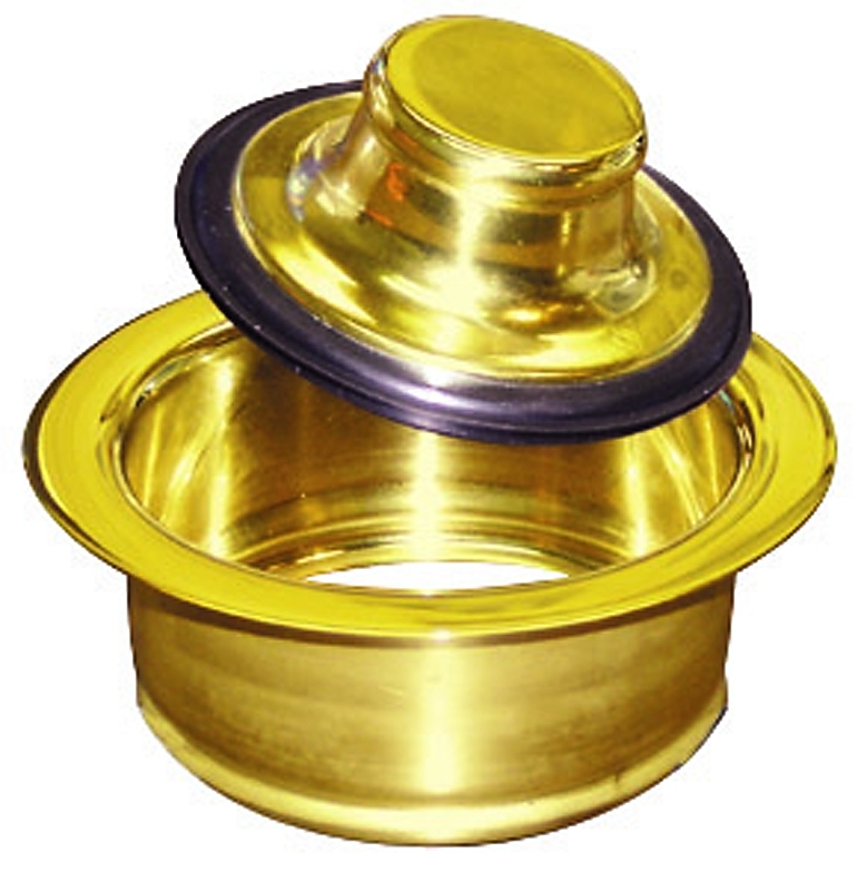 Plumb Pak PP5417DS Flange and Stopper, Polished Brass