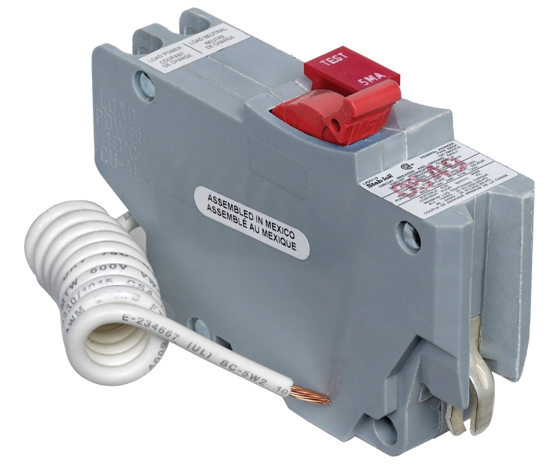 Square D Stab-lok NAGF20 Circuit Breaker, Mini, 20 A, 1-Pole, 120 VAC, Gray, Plug