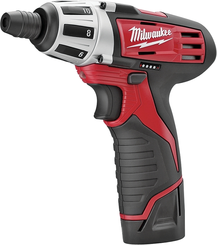 Milwaukee M12 2401-22 Screwdriver Kit, Battery Included, 12 V, 1.5 Ah, 1/4 in Chuck, Hex, Quick-Change Chuck