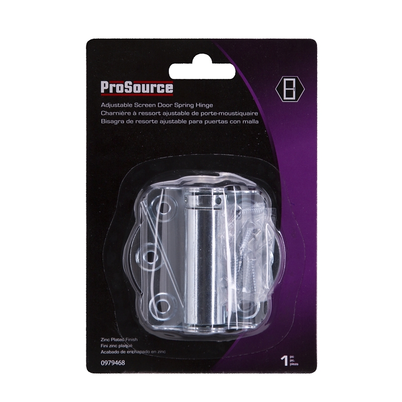 ProSource LR-112Z-PS Screen/Storm Door Hinge, Steel, Zinc, No Loose Pin