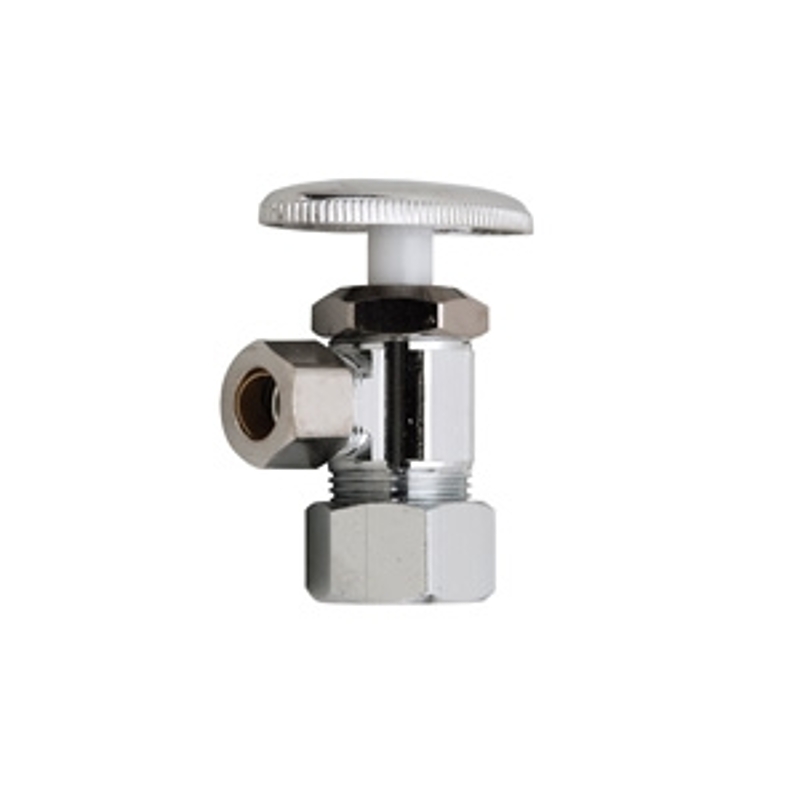 Moen M-Line Series M4600BL Angled Shut-Off Valve, 3/8 x 5/8 in Connection, Compression