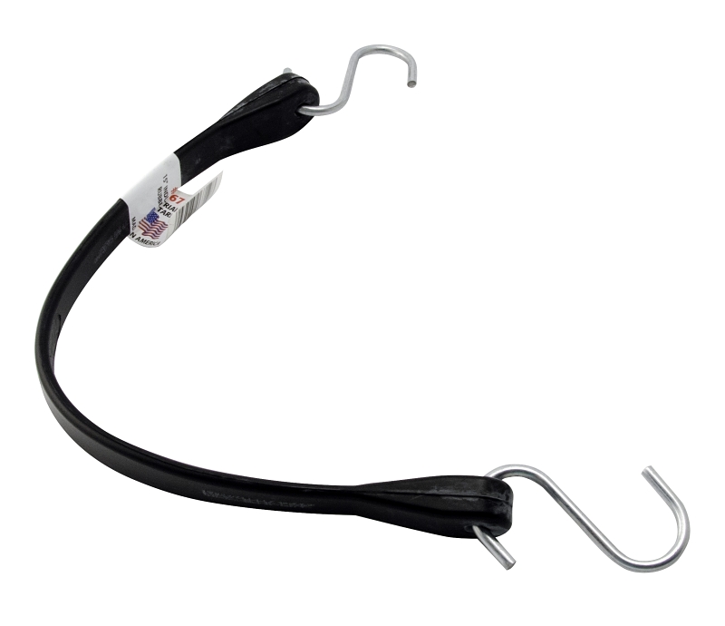 Erickson 06713 Tarp Strap, 24 in L, Rubber, Hook End