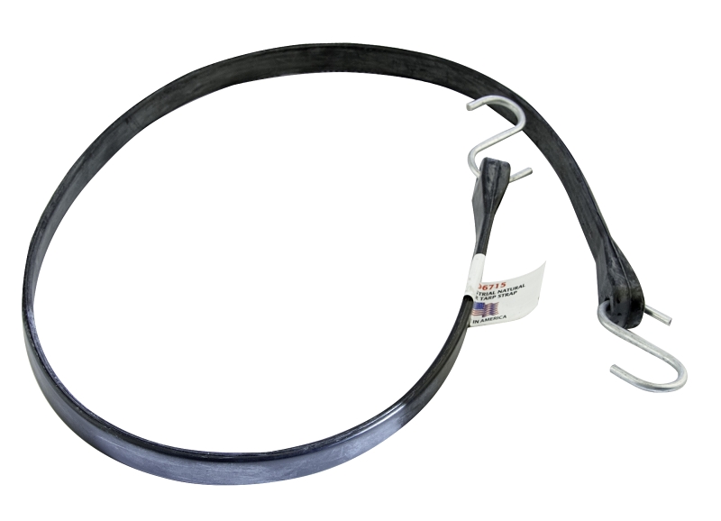 Erickson 06715 Tarp Strap, 44 in L, Rubber, Hook End