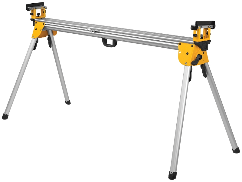 DeWALT DWX723 Miter Saw Stand, 500 lb, 151 in W Stand, 32 in H Stand, Aluminum, Black/Yellow