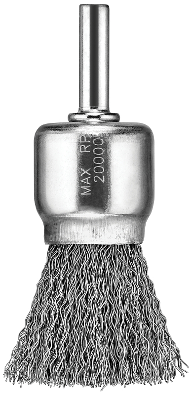 DeWALT DW4901 End Brush, 1 in Dia, 0.014 in Dia Bristle, Carbon Steel Bristle