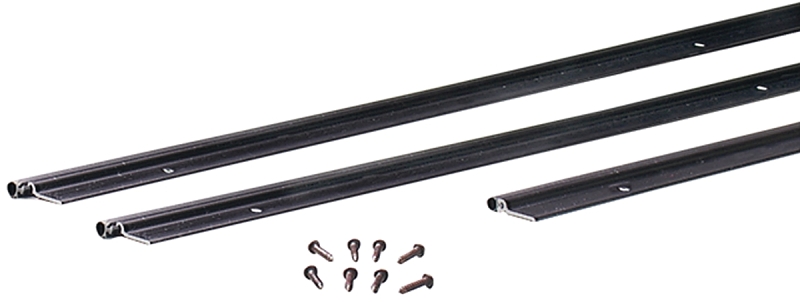 M-D 69918 Jamb Weatherstrip Kit, 7/8 in W, 1/4 in Thick, Aluminum/Vinyl