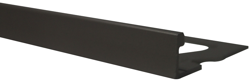 Shur-Trim ET2150STI08 Flat Tile Edge, 8 ft L, 5/16 in W, Aluminum, Satin Titanium