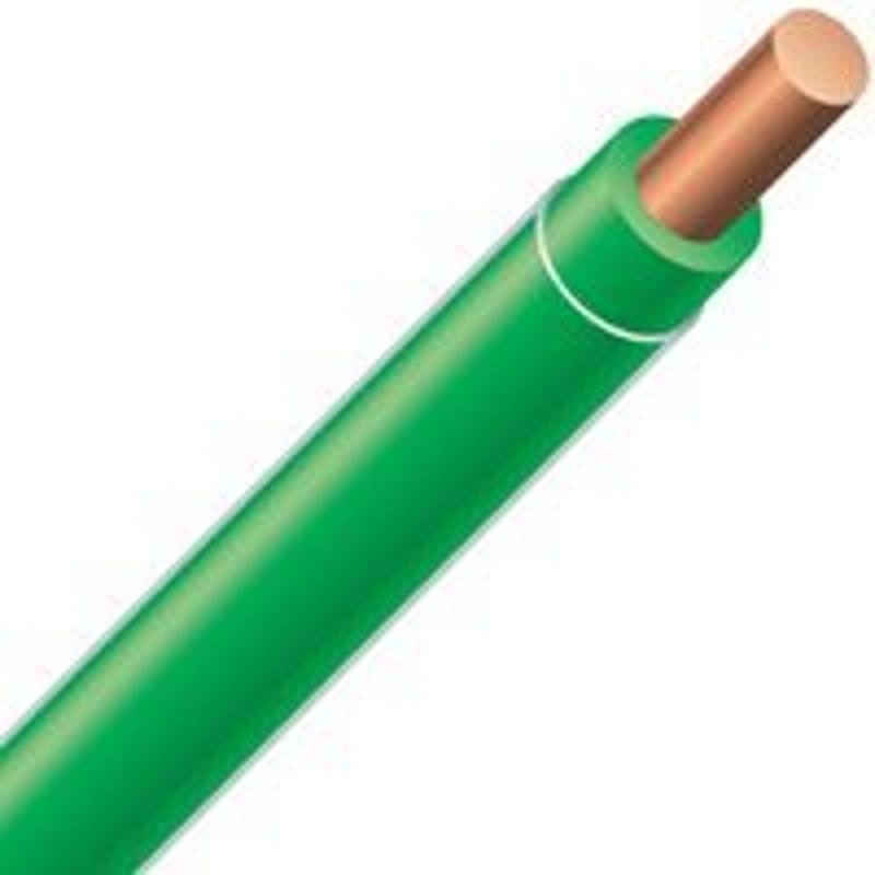 Southwire 49580403 Building Wire, 12 AWG Wire, 2 -Conductor, 300 m L, Copper Conductor, PVC Sheath, Green Sheath