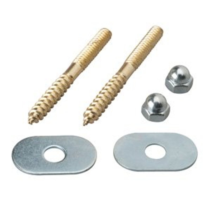 Moen M-Line Series M5800 Toilet Floor Screw, Brass, Includes: (2) 1/4 x 2-1/4 in Closet Screws
