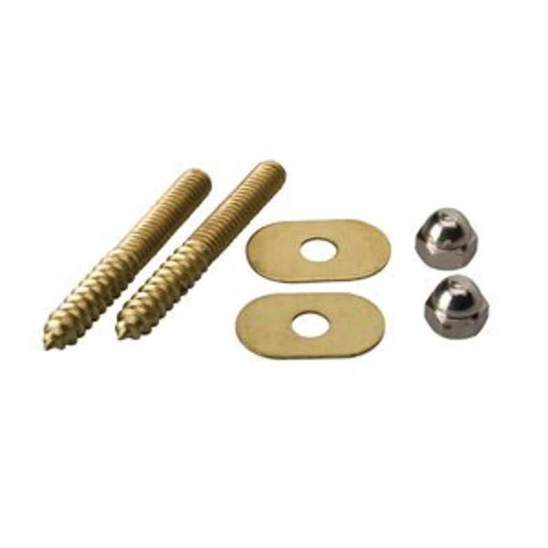 Moen M-Line Series M5810 Toilet Floor Screw, Brass, Includes: (2) 5/16 x 2-1/4 in Closet Screws