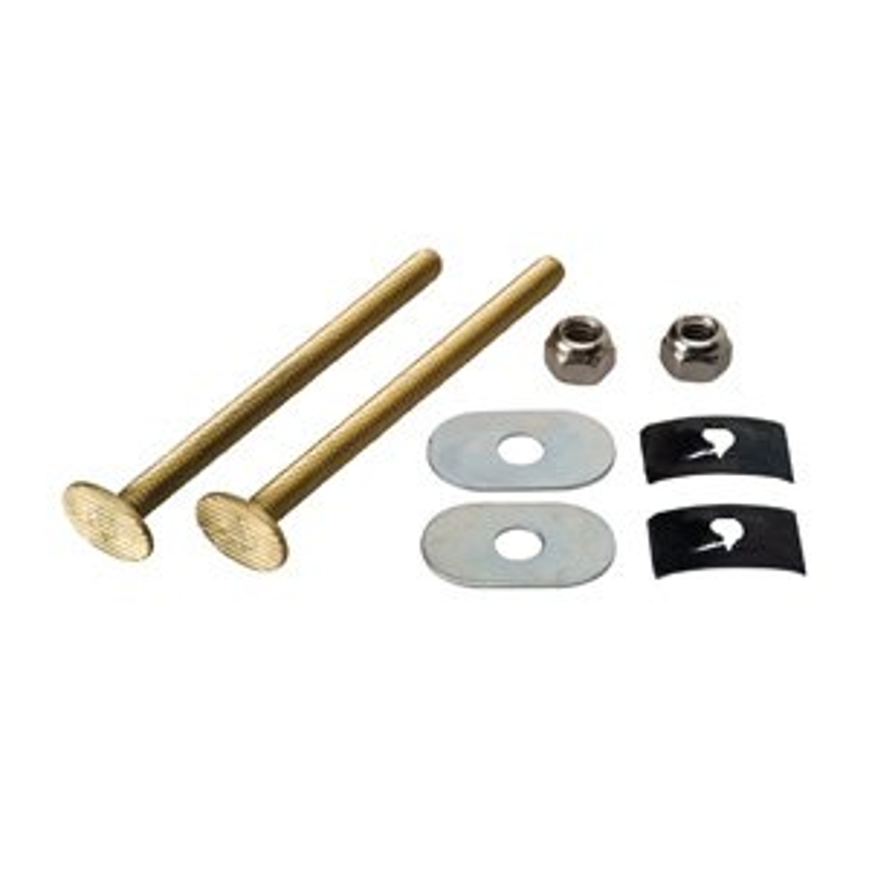 Moen M-Line Series M5840 Toilet Floor Bolt Set, Includes: (2) 1/4 x 3-1/2 in Brass Bolts
