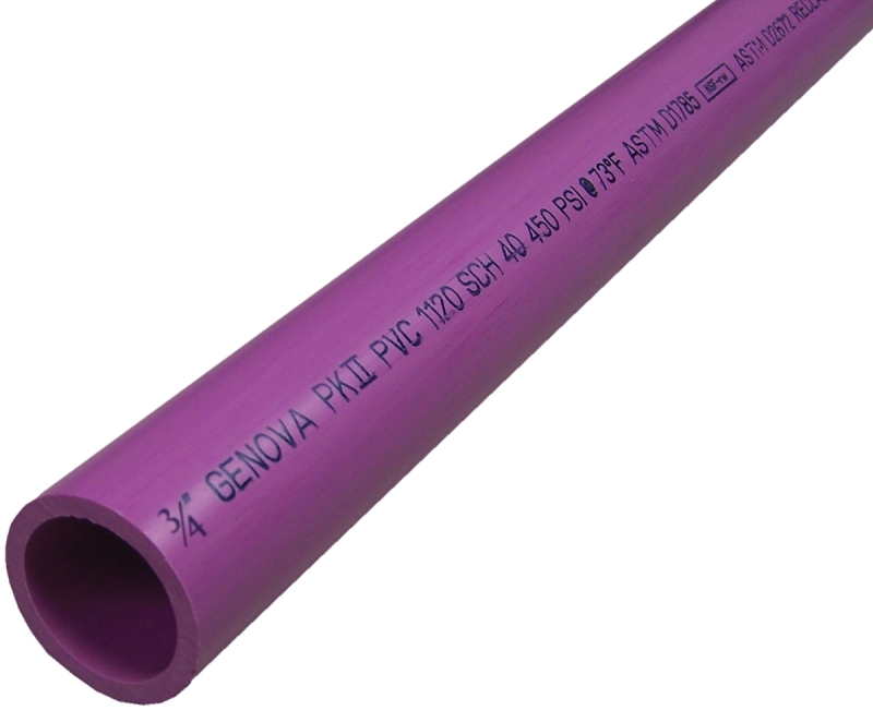 GENOVA 300077R Pressure Pipe Bell, 20 ft L, Purple