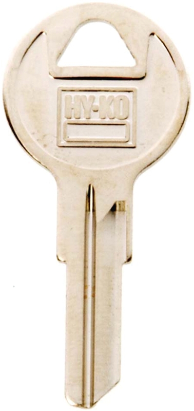 Hy-Ko 11010Y14 Key Blank, Brass, Nickel, For: Yale Cabinet, House Locks and Padlocks
