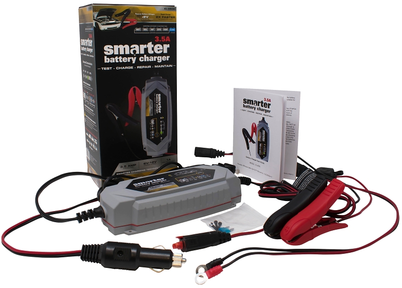 Smartech IC-3500 Smart Automotive Battery Charger / Maintainer, 3.5 Amp