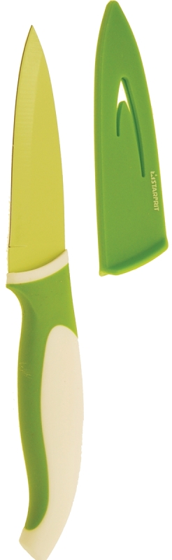 Starfrit 093893006NEW1 Paring knife with Sharpening Sheath, 3-1/2 in L Blade, High-Carbon Stainless Steel Blade