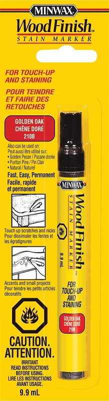 Minwax Wood Finish 23481 Stain Marker, Liquid, Golden Oak, 9.9 mL