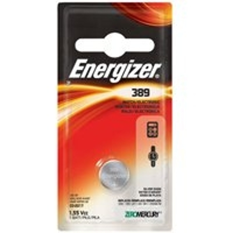 Energizer 389BPZ Coin Cell Battery, 1.5 V Battery, 52 mAh, 389 Battery, Silver Oxide
