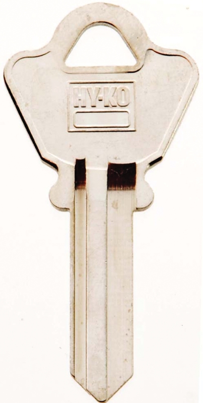 Hy-Ko 11010WE1 Key Blank, Brass, Nickel, For: Welch Cabinet, House Locks and Padlocks