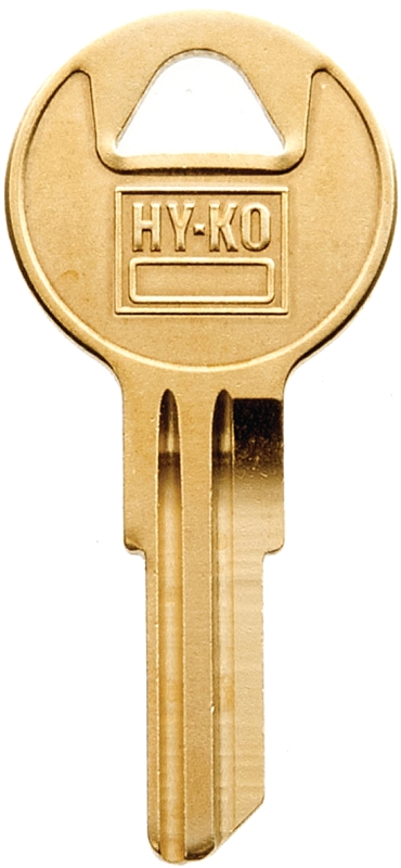 Hy-Ko 21200Y11BR Key Blank, Brass, Nickel, For: Yale Cabinet, House Locks and Padlocks, Y11B Key Number