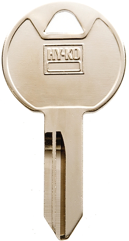 Hy-Ko 11010TM14 Key Blank, Brass, Nickel, For: Trimark Cabinet, House Locks and Padlocks, TM14 Key Number