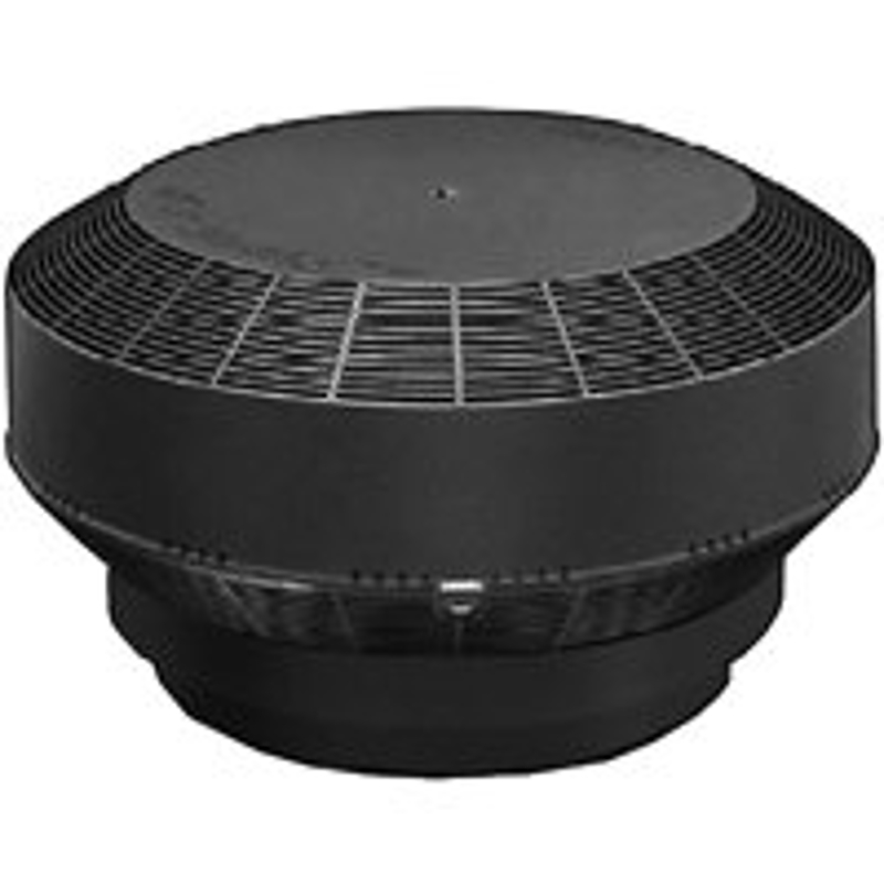 CANPLAS 6001BL Roof Turbine Vent, Polypropylene, Black