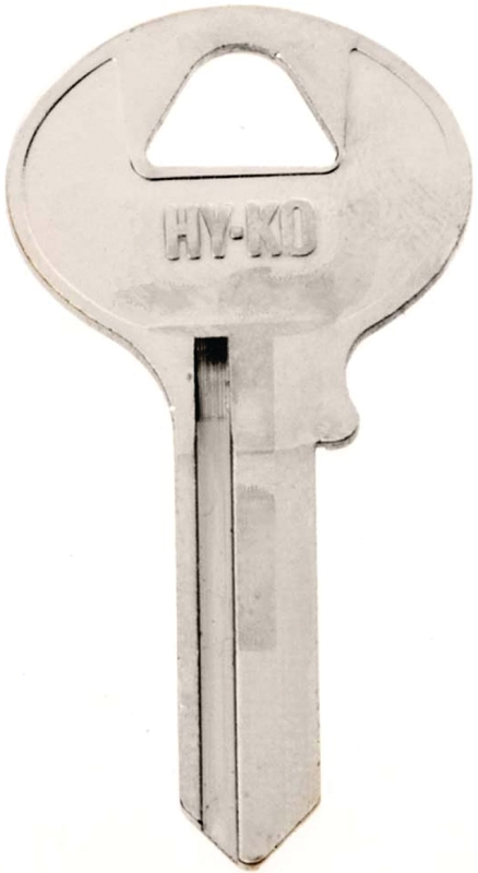Hy-Ko 11010CO10 Key Blank, Brass, Nickel, For: Corbin Russwin Cabinet, House Locks and Padlocks, CO10 Key Number