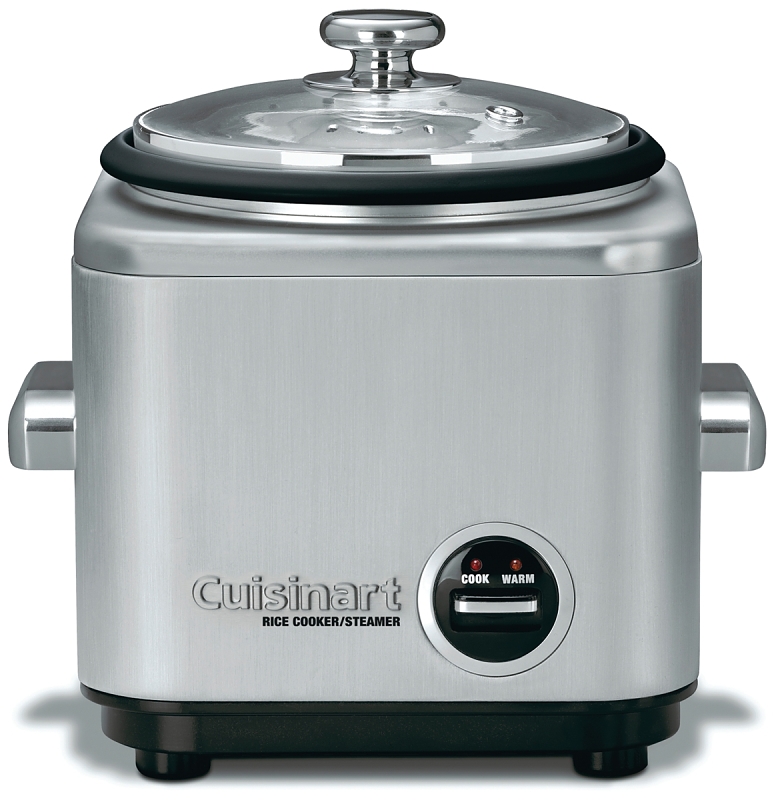 Cuisinart CRC-400C Rice Cooker, 7 Cups Capacity, 120 V, 450 W, 8-1/4 in L, Stainless Steel