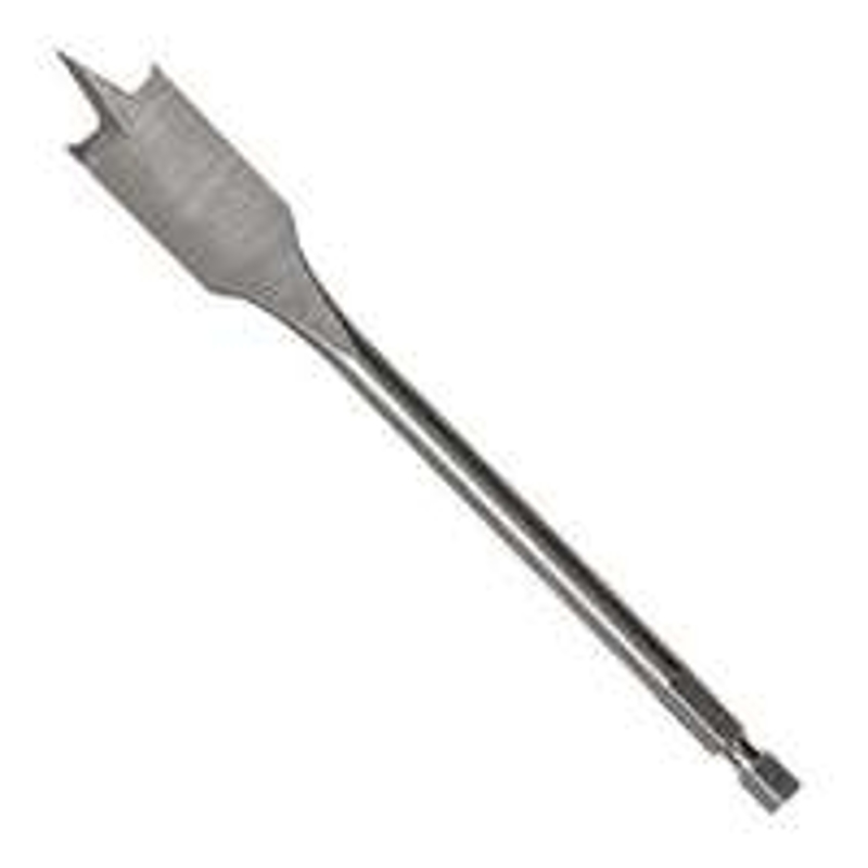 IRWIN 88804 Spade Drill Bit, 1/4 in Dia, 6 in OAL, Flat Flute, 1/4 in Dia Shank, Hex Shank