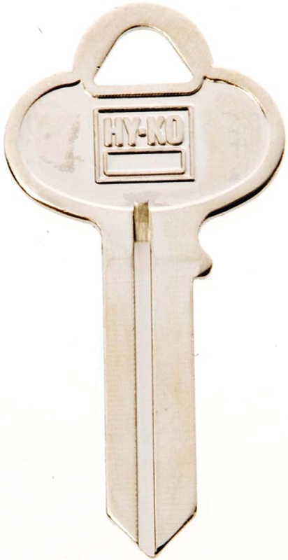 Hy-Ko 11010CO1 Key Blank, Brass, Nickel, For: Corbin Russwin Cabinet, House Locks and Padlocks, CO1 Key Number