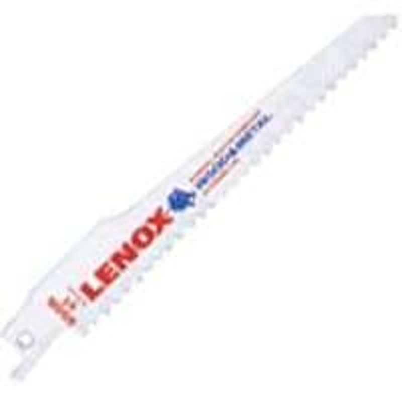 Lenox 22750OSB656R Reciprocating Saw Blade, 3/4 in W, 6 in L, 6 TPI, Bi-Metal Cutting Edge