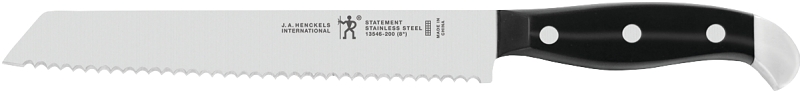 Henckels International Statement Series 13546-203 Bread Knife, Stainless Steel Blade, Black Handle, Serrated Blade