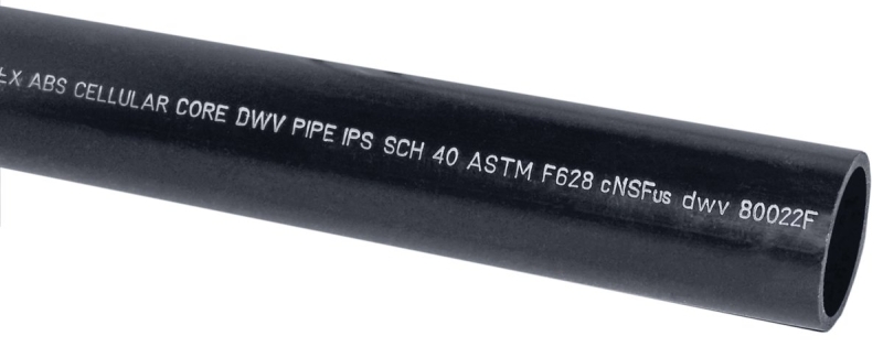 JM EAGLE 27425 Cellular Core Pipe Plain, 2 in, 20 ft L, Black