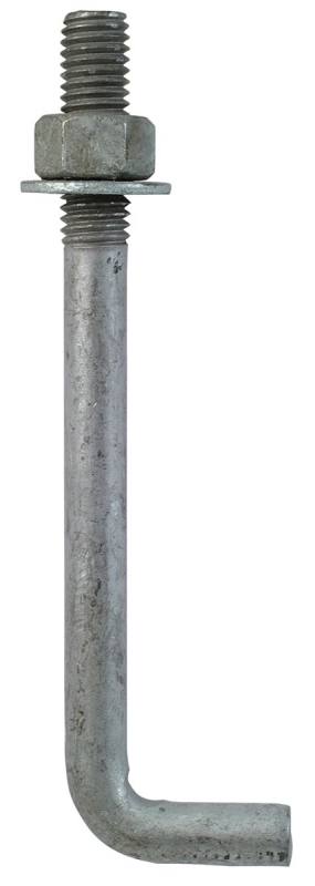 Simpson Strong-Tie L-Bolt Series LBOLT50600 Anchor Bolt, 1/2 in Dia, 6 in L, Unfinished