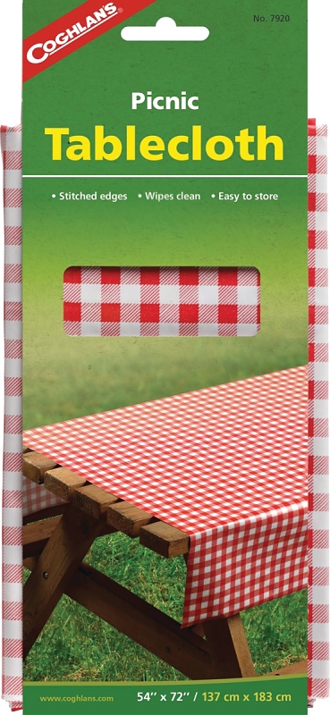 COGHLAN'S 7920 Tablecloth, 72 in L, 54 in W, Vinyl