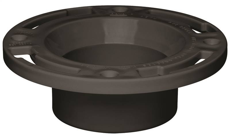 Level-Fit 43502 Closet Flange, 3 or 4 in, ABS Plastic