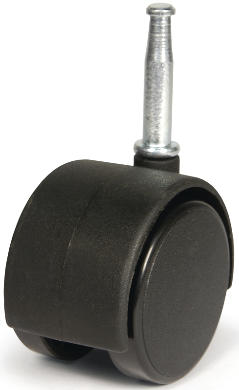 Dh Casters C-T20S1BK Swivel Caster, Stem and Socket Mounting, 2-3/8 in H Dimensions, 2 in Dia Wheel, Plastic Wheel