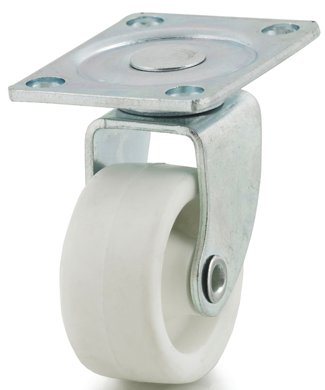 Dh Casters C-R125P0Z Swivel Caster, 1-5/8 x 1-1/4 in Plate, 1-1/2 in H Dimensions, 1-1/4 in Dia Wheel, 9/16 in W Wheel