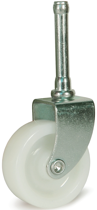 Dh Casters C-R158S1Z Swivel Caster, Stem and Socket Mounting, 1-7/8 in H Dimensions, 1-5/8 in Dia Wheel, 5/8 in W Wheel