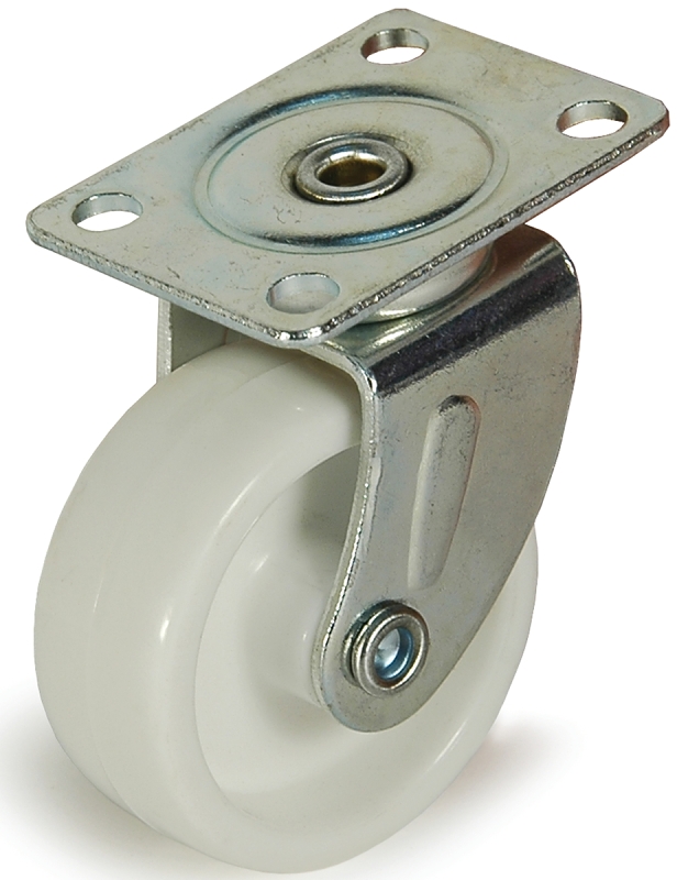 Dh Casters C-R158P0Z Swivel Caster, 1-5/8 x 1-1/4 in Plate, 1-7/8 in H Dimensions, 1-5/8 in Dia Wheel, 5/8 in W Wheel