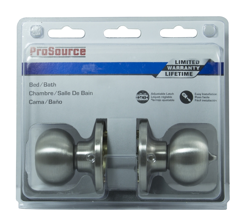 ProSource T9610BRA4V Privacy Lockset, Ball Design, Stainless Steel