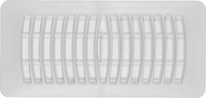 Imperial RG1289 Floor Register, 10 in W Duct Opening, 3 in H Duct Opening, White