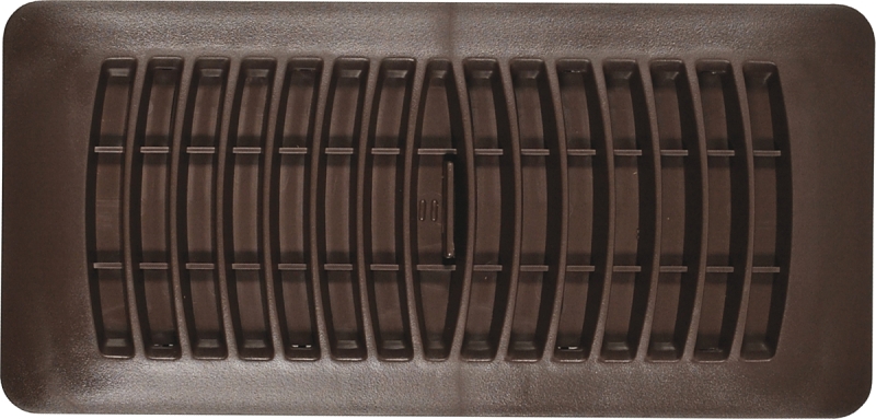 Imperial RG1293 Floor Register, 10 in W Duct Opening, 4 in H Duct Opening, Polystyrene, Brown