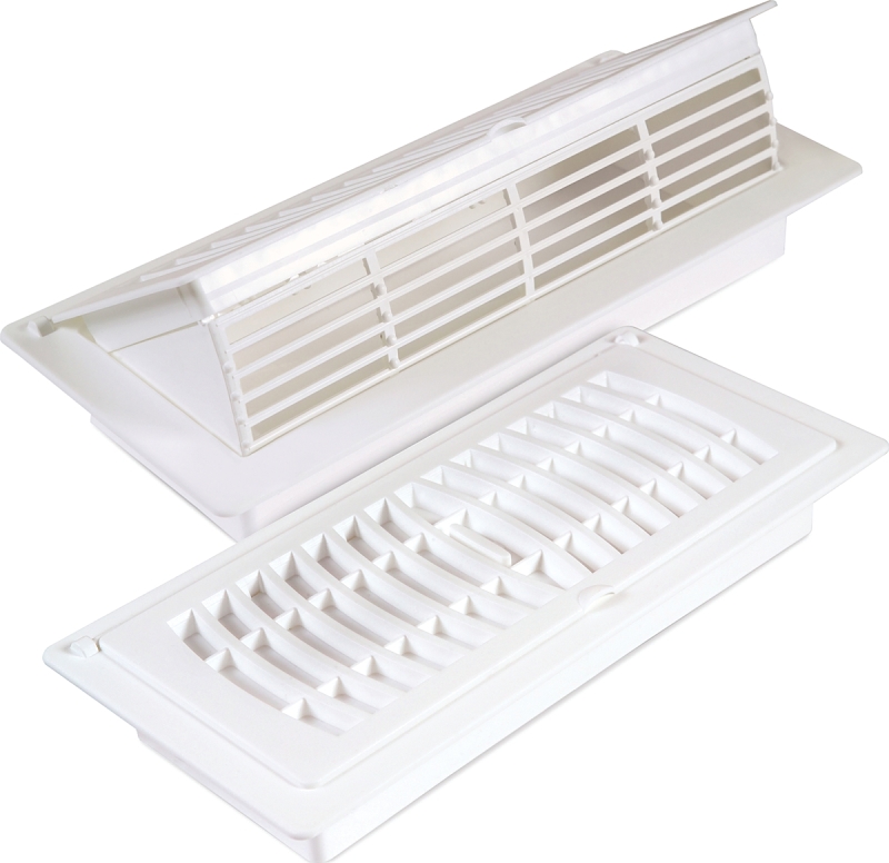 Imperial RG3051 Floor Register, 10 in W Duct Opening, 3 in H Duct Opening, Polystyrene, White