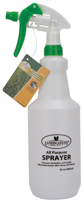 Landscapers Select SX-20583L Spray Bottle, Adjustable Nozzle, PE, White