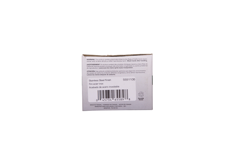 ProSource TS630BRA4B Passage Knob, Metal, Stainless Steel, 2-3/8 to 2-3/4 in Backset, 1-3/8 to 1-3/4 in Thick Door