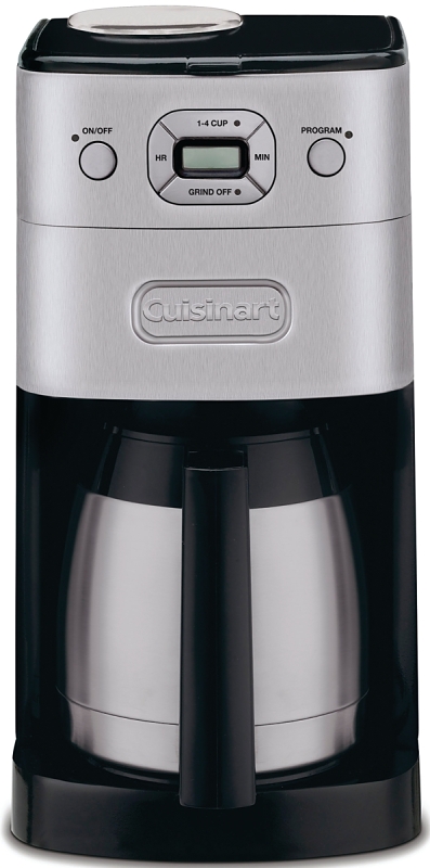 Cuisinart DGB-650C Coffee Maker, 10 Cups Capacity, 1025 W, Stainless Steel, Automatic Control